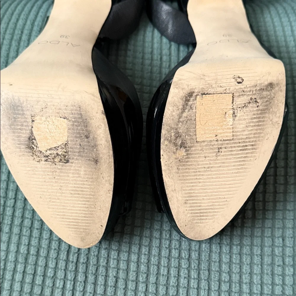 Elegant Black Slingback Heels 5”, Aldo Used - Picture 10 of 16